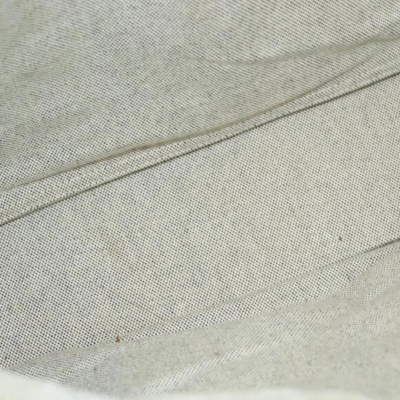 HERMES Fourre Tout MM Hand Bag Canvas Gray Silver Auth - Picture 13 of 16